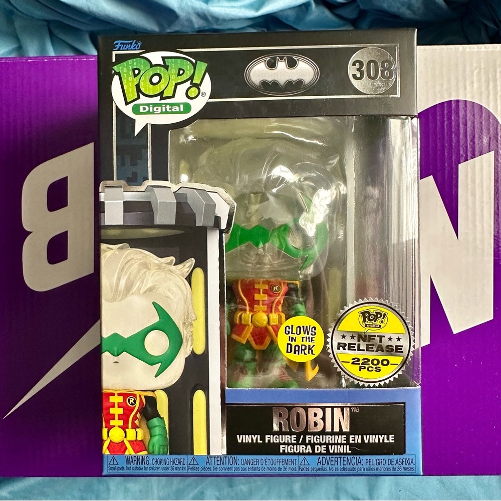 Funko Pop! Digital NFT: Batman 85th x Funko Series 1- ROBIN #308